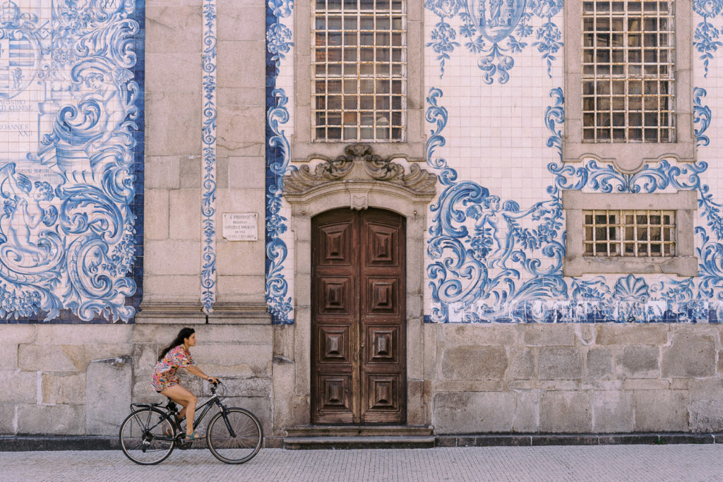 foto de bicicleta em despedida de solteira no Porto